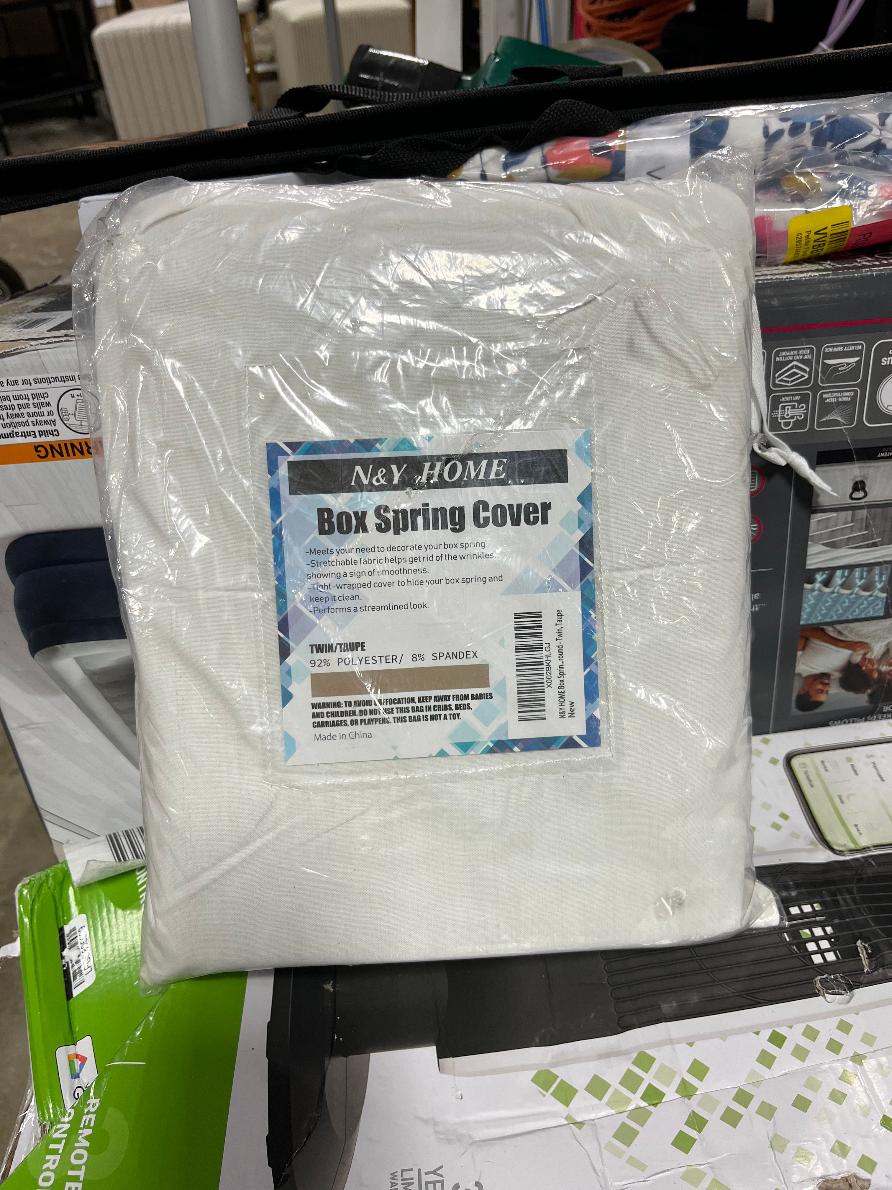 Box Spring Cover - Twin/White