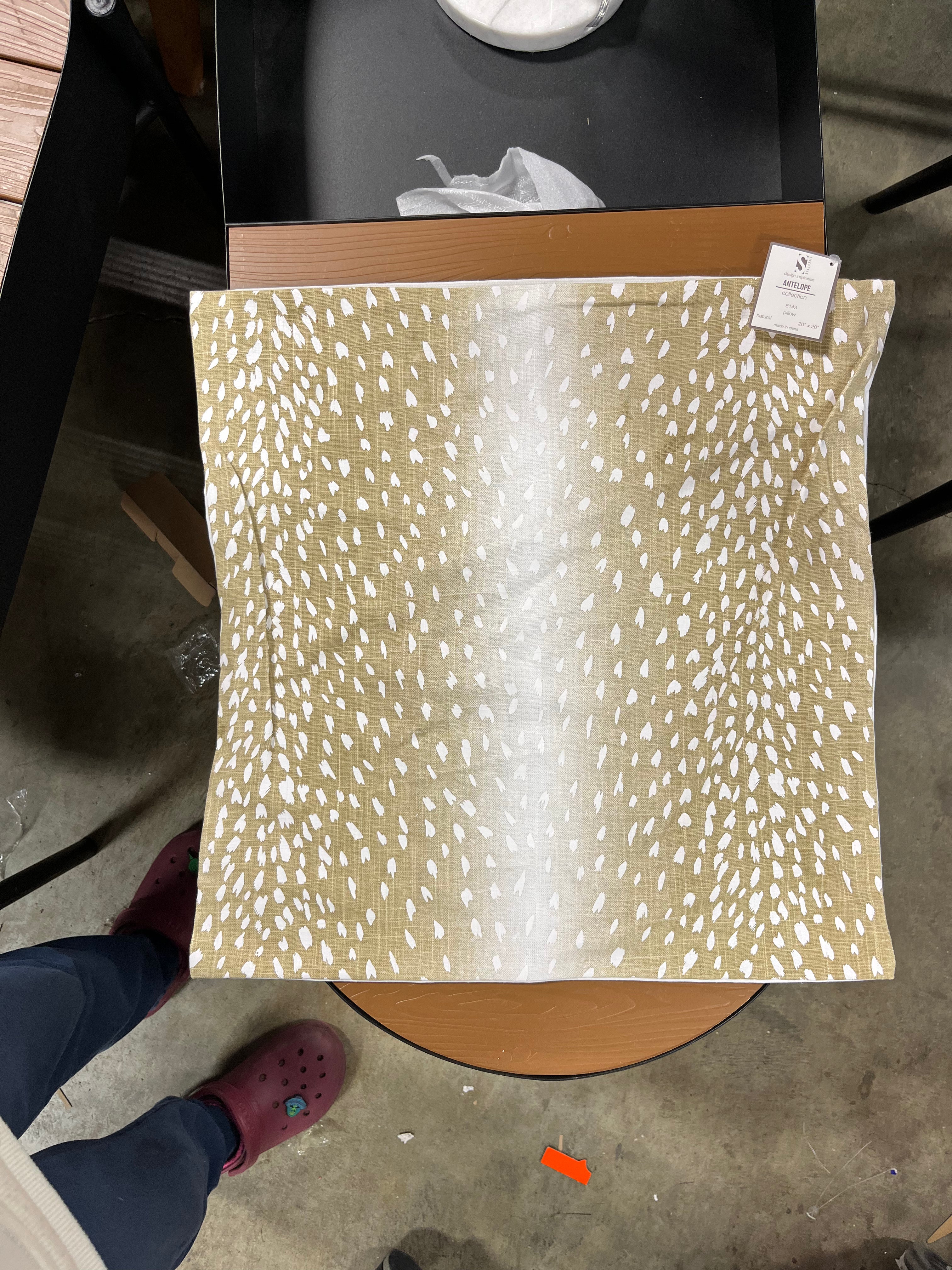 Antelope Collection Linen Throw Pillow