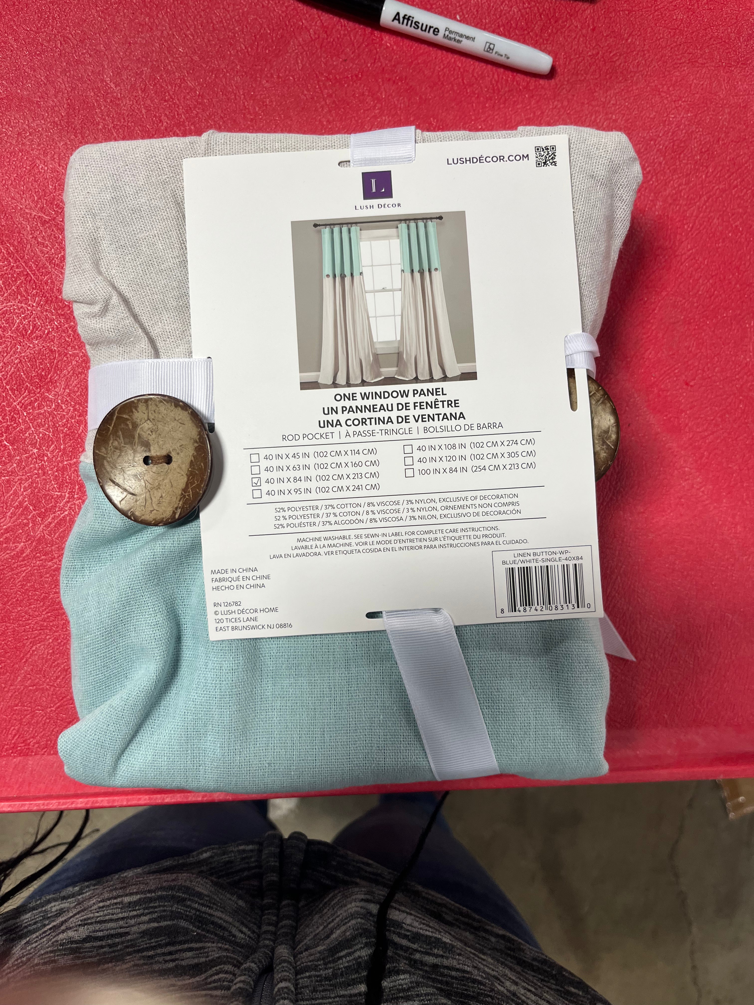 Ruya Cotton Blend Semi Sheer Curtain Panel Set of 2