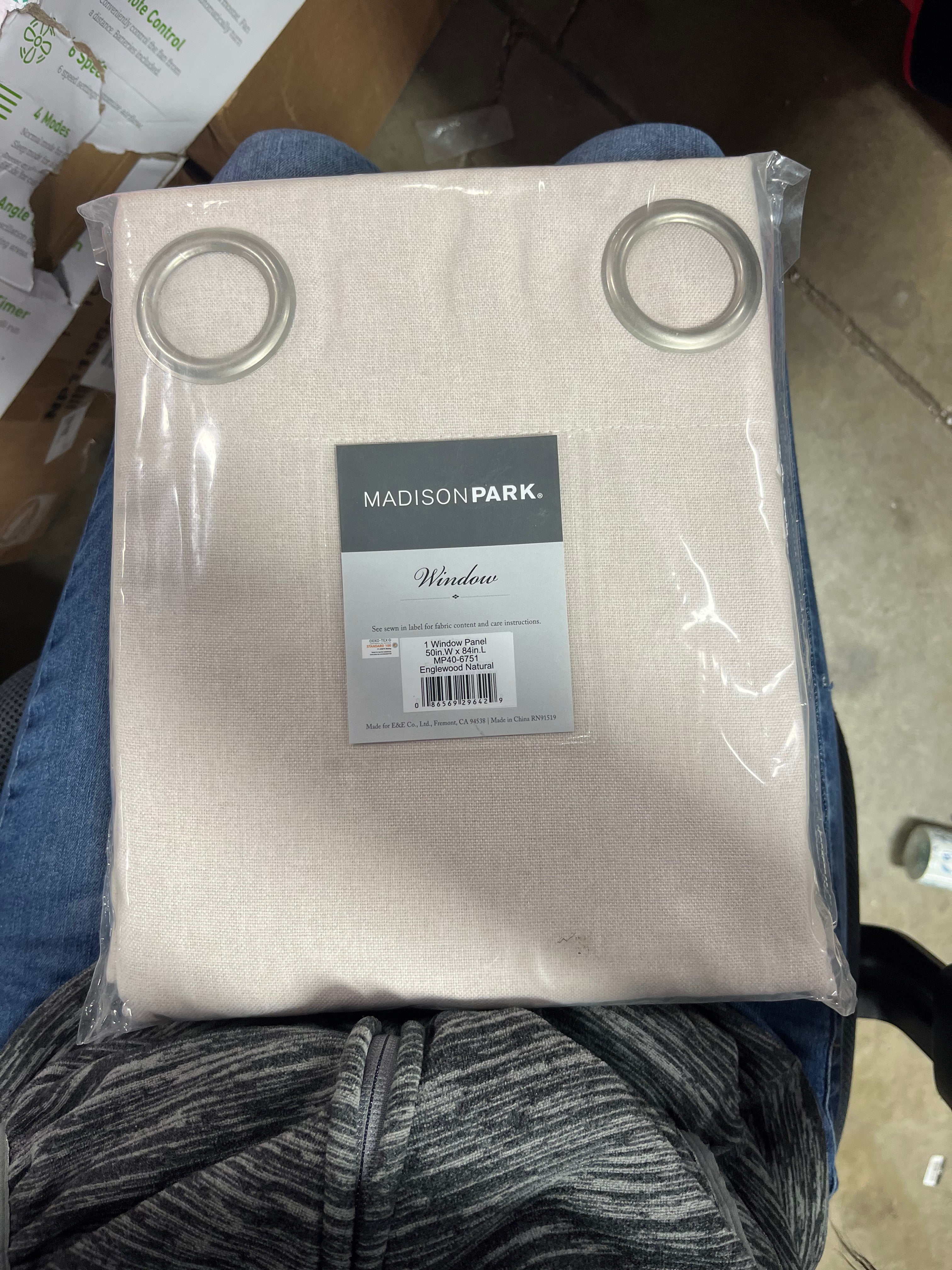 Englewood Polyester Solid Piece Dyed Grommet Top Single Curtain Panel