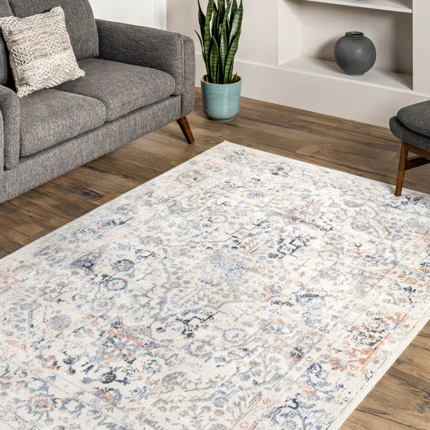 Everlee Faded Persian Machine Washable Area Rug