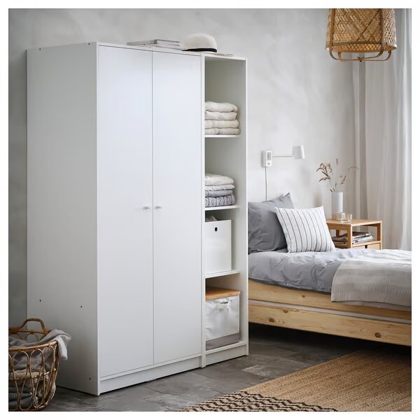 Wardrobe With 2 Doors, White