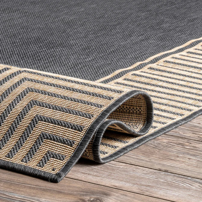 Asha Simple Border Indoor/Outdoor Area Rug 8'x10'