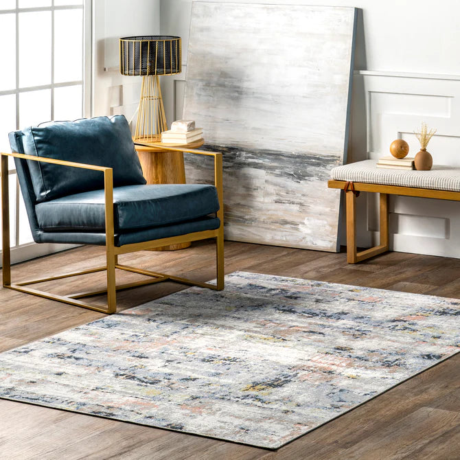 Aaliyah Casual Abstract Machine Washable Area Rug 3'x5'