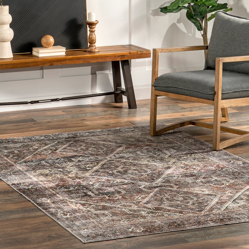 Zofia Vintage Persian Machine Washable Area Rug