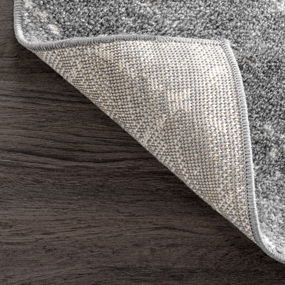 Blythe Modern Moroccan Trellis Dark Gray Area Rug