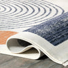 Bevin Abstract Sky Fringe Area Rug