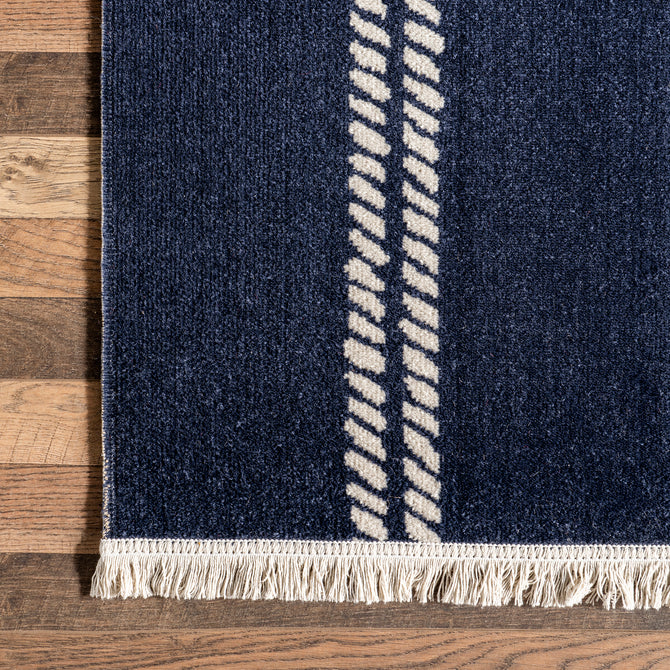 Ida Coastal Ropes Indoor/Outdoor Fringe Area Rug 4'x6'