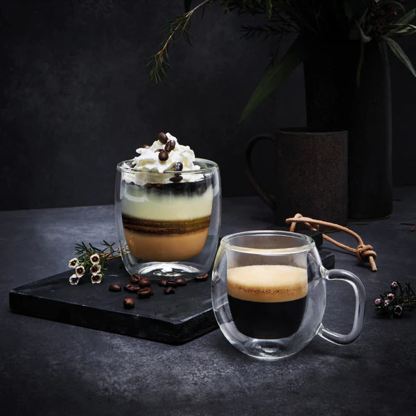 Coffee Double Wall Glasses Thermic Set of 2