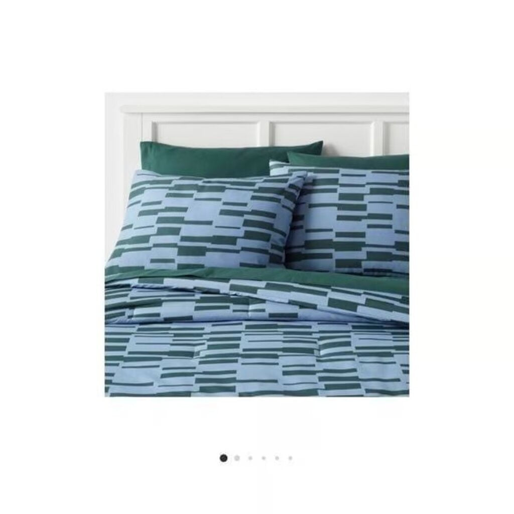 5pc Twin Extra Long Foster Microfiber Reversible Comforter