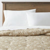 King Floral Print Trad Cotton Voile Lofty Quilt Green