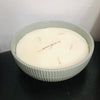 55oz Large Ceramic Nutmeg & Amber Candle Gray