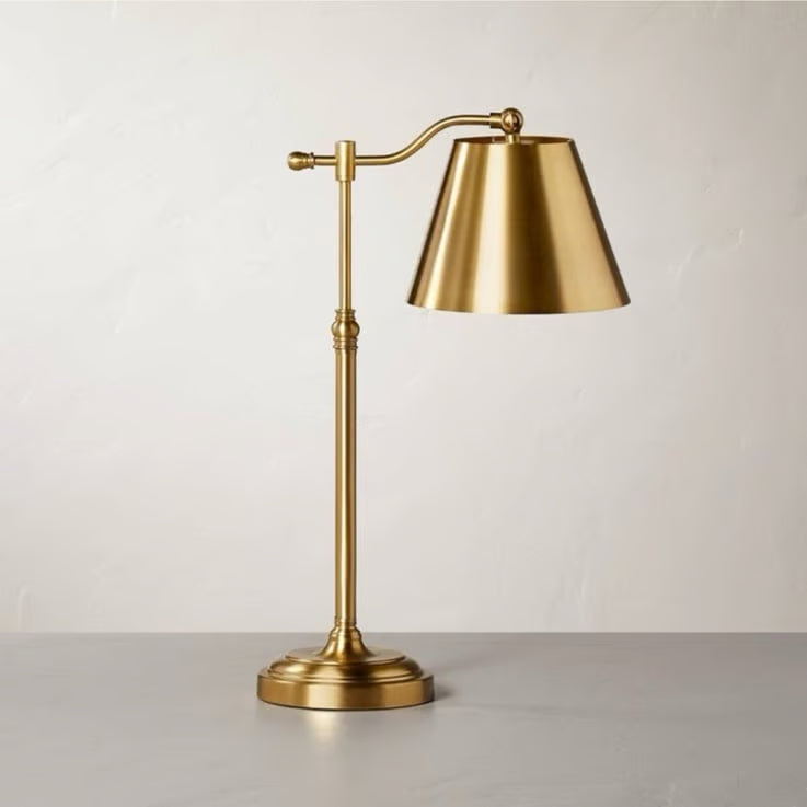 Accented Metal Task Lamp Brass