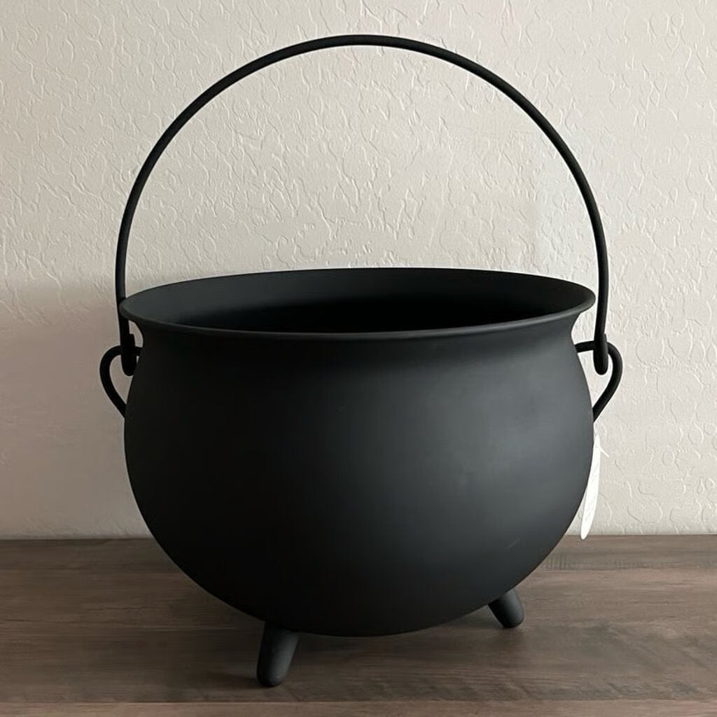 Black Metal Cauldron Decorative Halloween Iron Bowl Target
