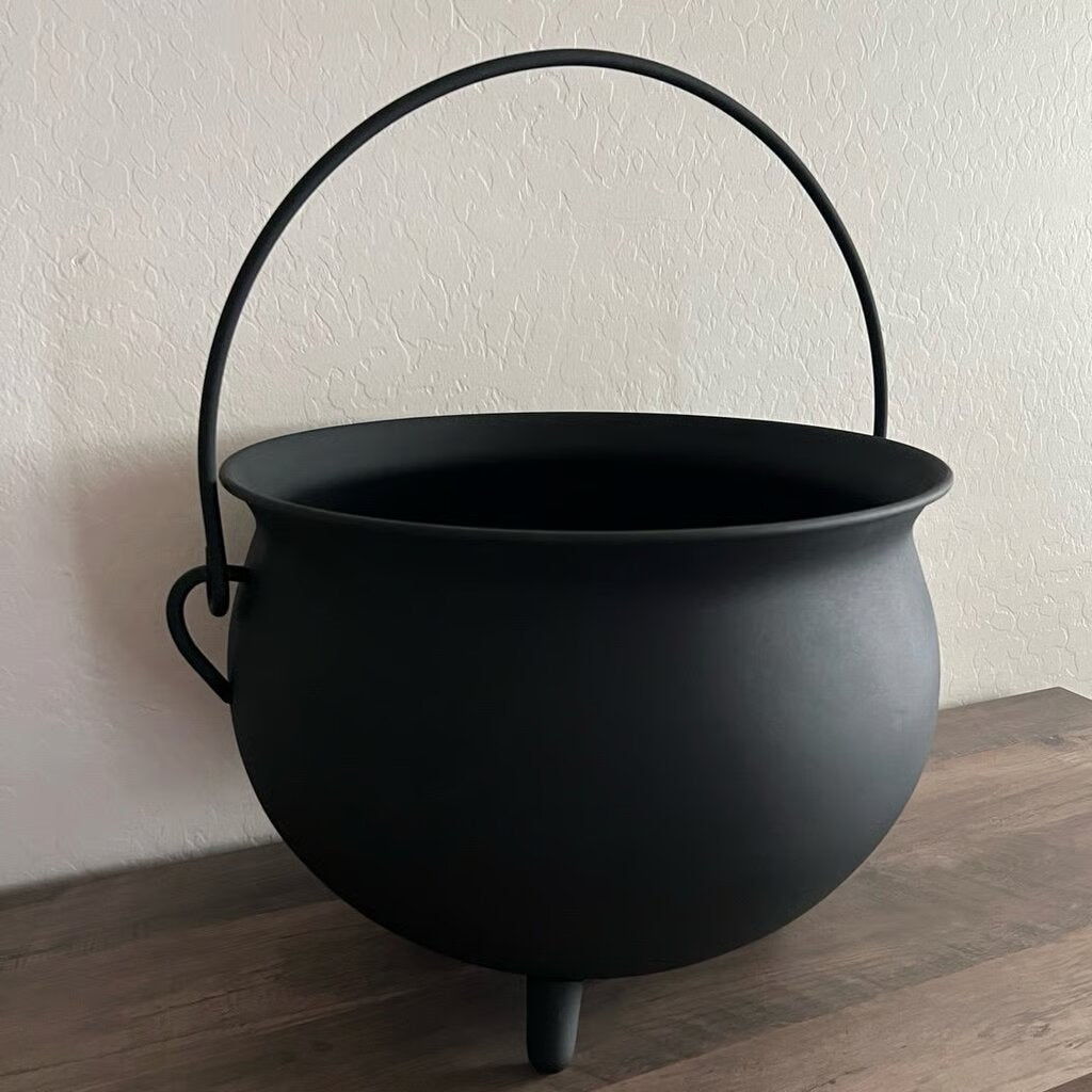Black Metal Cauldron Decorative Halloween Iron Bowl Target