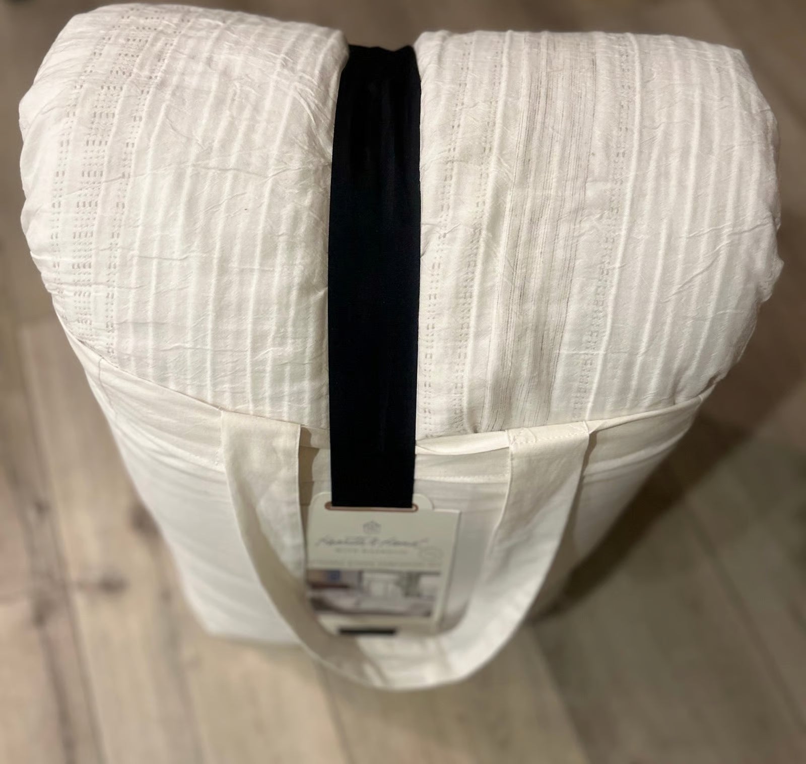 KING Heather Stripe Comforter Set Twilight Taupe 3-Piece