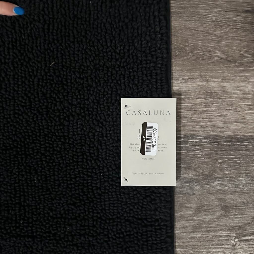 Casaluna Bath Rug - Black