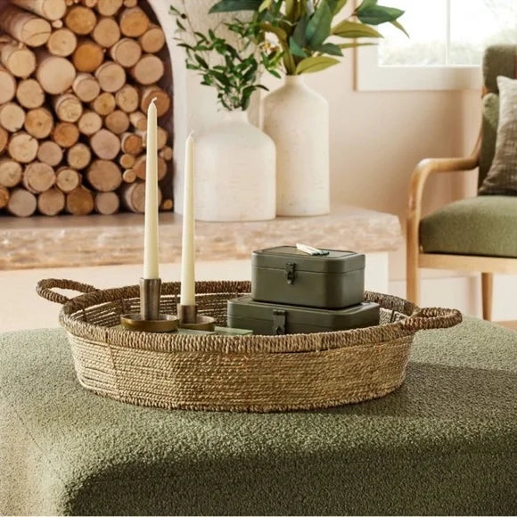 Scalloped Rattan Planter Basket – Salvage & Co Indy