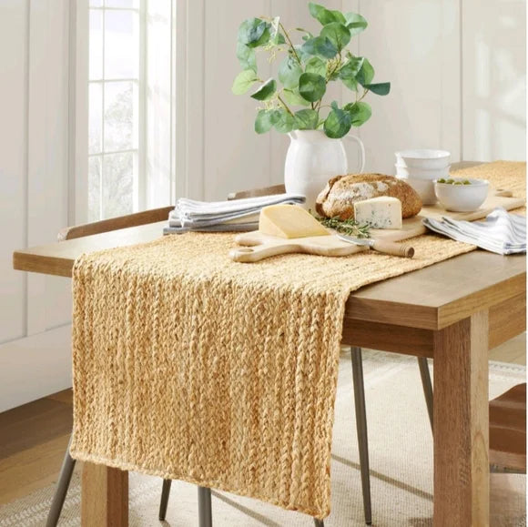 Natural Jute Braided Table Runner