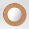 Caning Round Wall Mirror