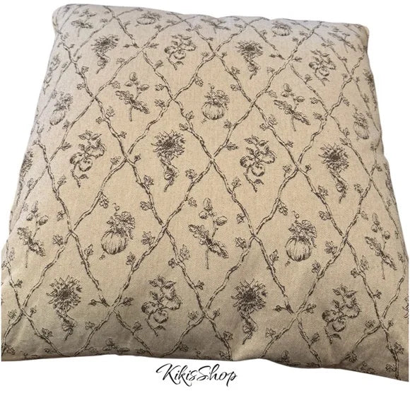 Oversized Woven Harvest Square Throw Pillow Cream