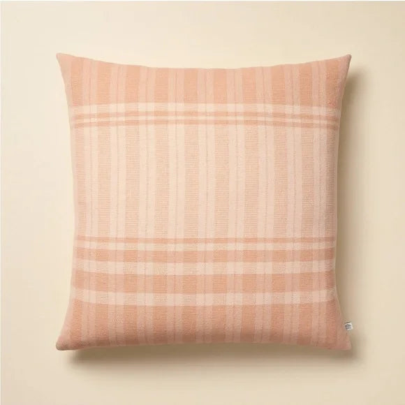 Hearth & Hand Magnolia, 24x24, Tonal Plaid Square Throw Pillow - SHOWROOM ITEM