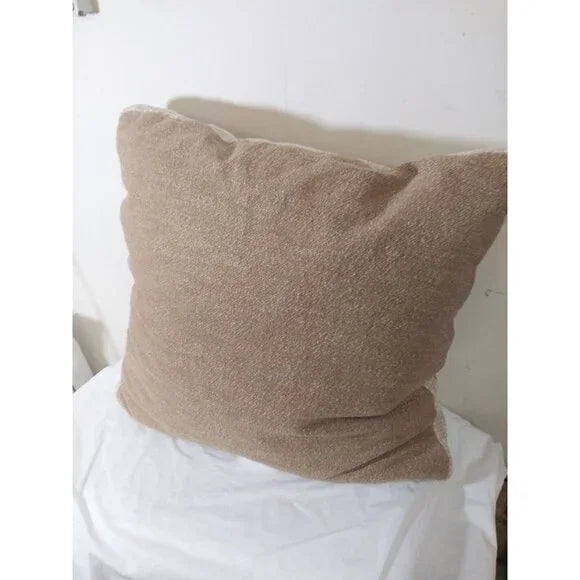 Threshold Studio McGee Oversized Boucle Square Throw Pillow Tan 24 X 24in - SHOWROOM ITEM