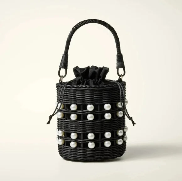 Kate Spade NY x Target Pearl Embellished Bucket Bag - Black SHOWROOM ITEM