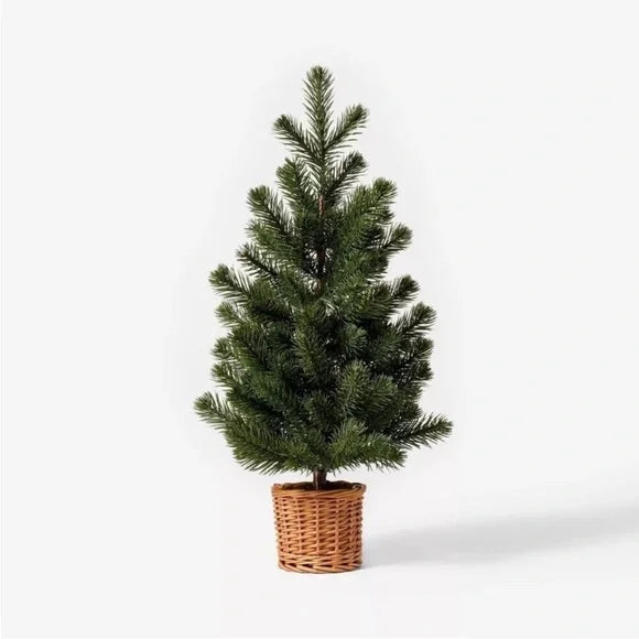 Large Pine Artificial Tree in Basket