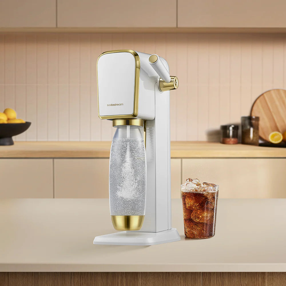 SodaStream ART Sparkling Water Maker Starter Kit (White / Gold