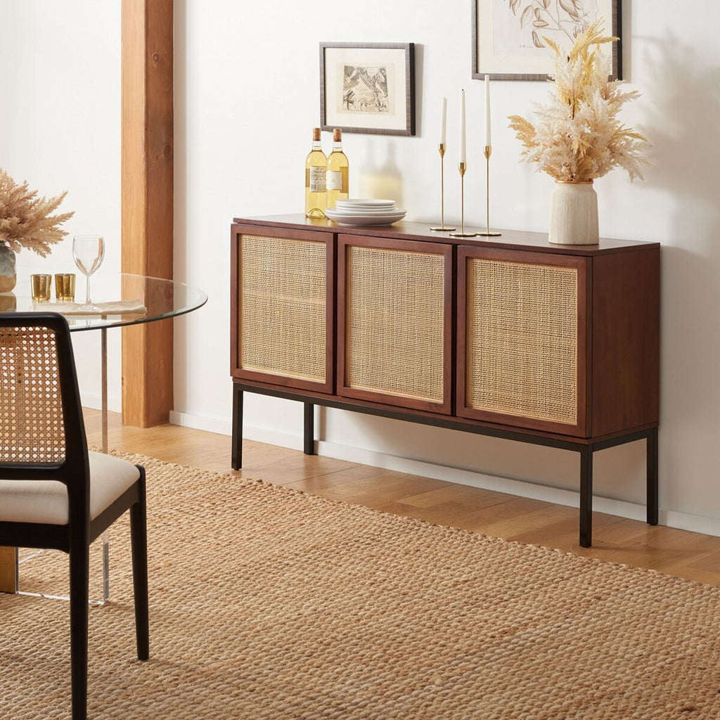 Zadie 2 Shelf Rattan Sideboard