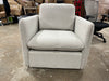 Boucle Upholstered Swivel Arm Chair