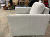 Boucle Upholstered Swivel Arm Chair