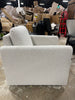 Boucle Upholstered Swivel Arm Chair