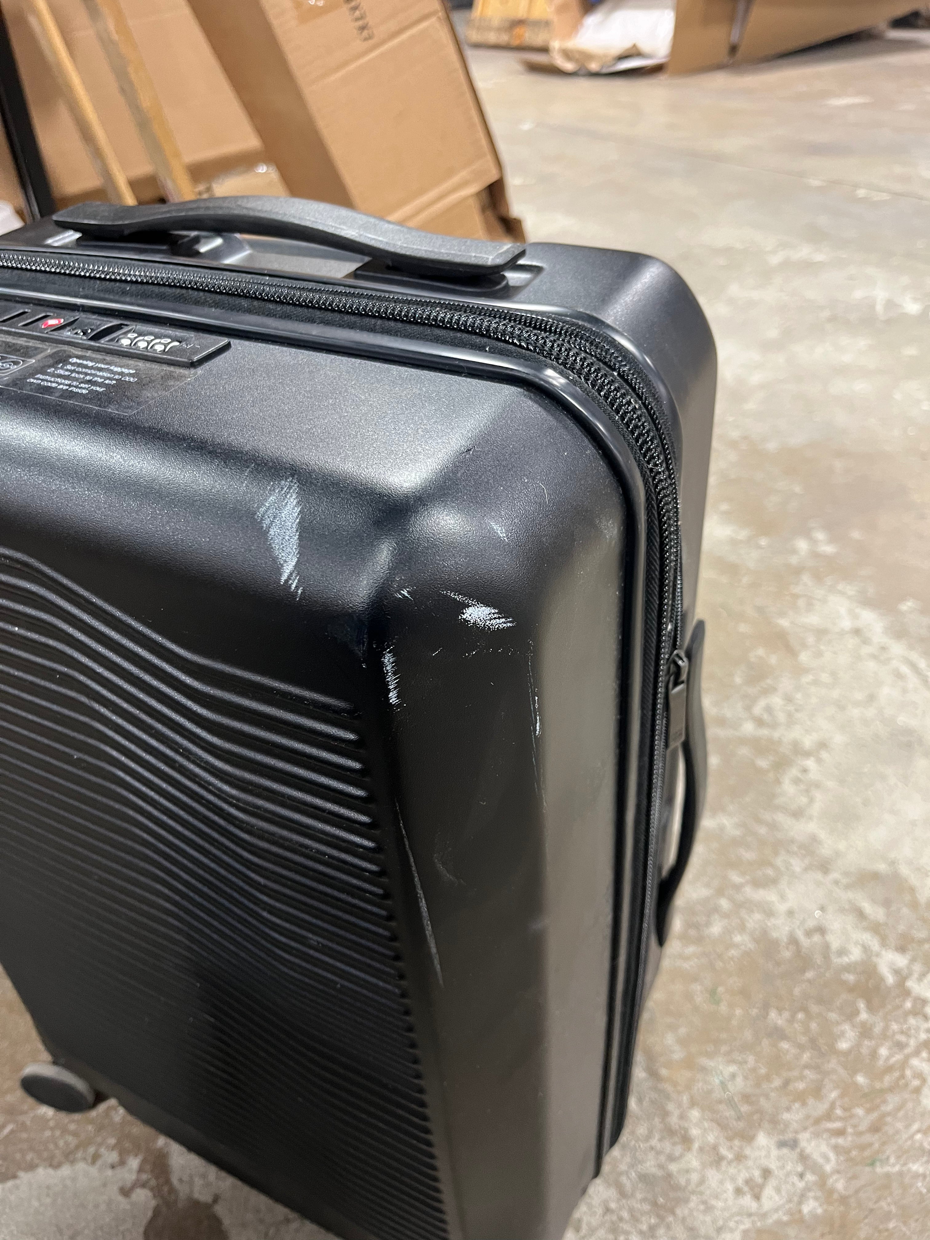 Signature Hardside Large Checked Spinner Suitcase