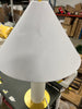 Ceramic Table Lamp with Tapered Shade White