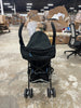 3D Mini Convenience Stroller – Lightweight Stroller with Compact Fold, Multi-Position Recline, Canopy with Pop Out Sun Visor – Umbrella Stroller, Blue/Black