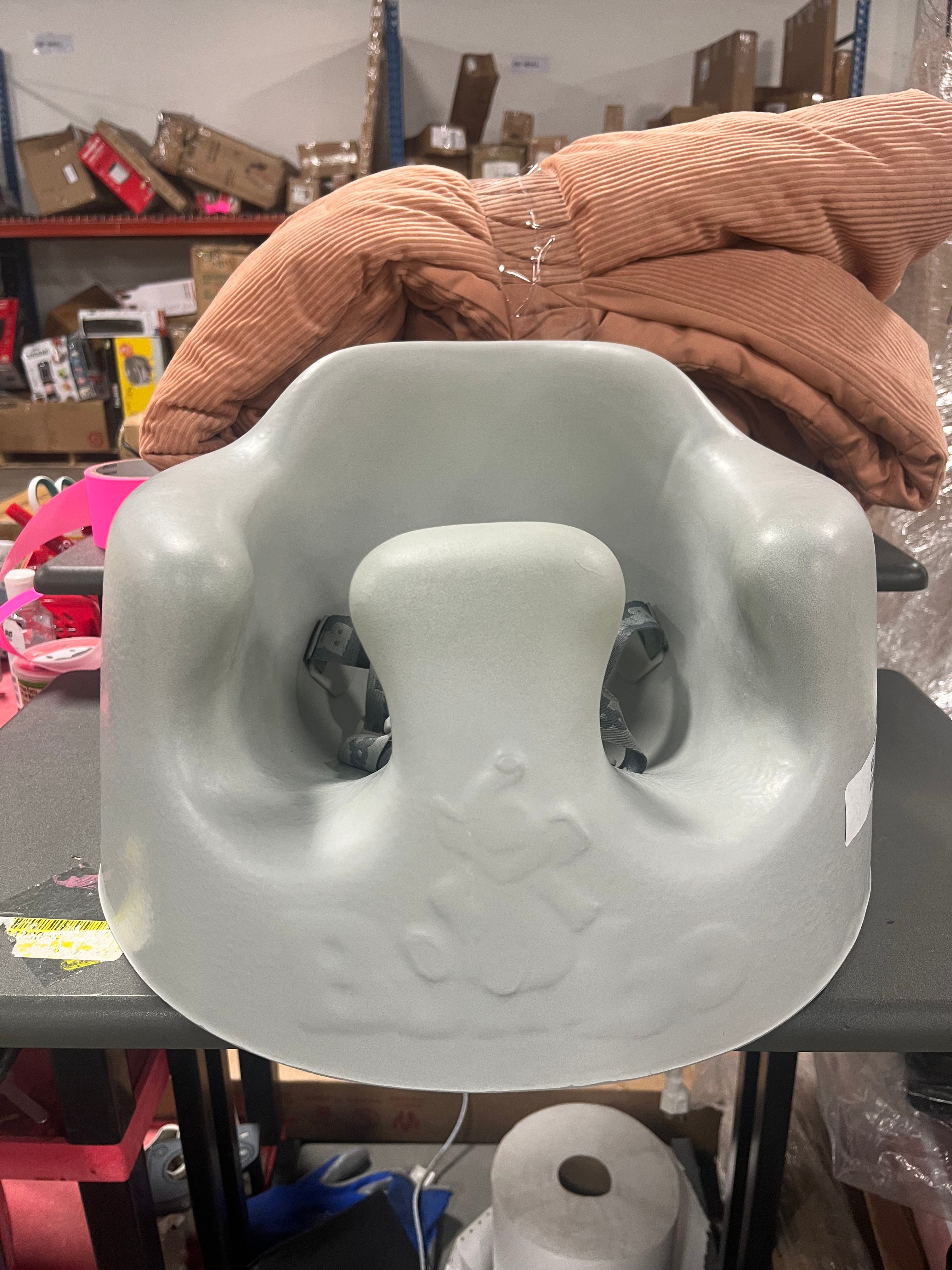 Baby Infant Soft Foam Comfortable Floor Booster Seat Supportive Chair with 3 Point Adjustable Safety Buckle Strap Harness