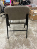1-Piece Office Guest Reception Chairs Leather Waiting Room Executive Office Chair Ergonomic Upholstered Armchair with Metal Frame, Leather Seat, Gray
