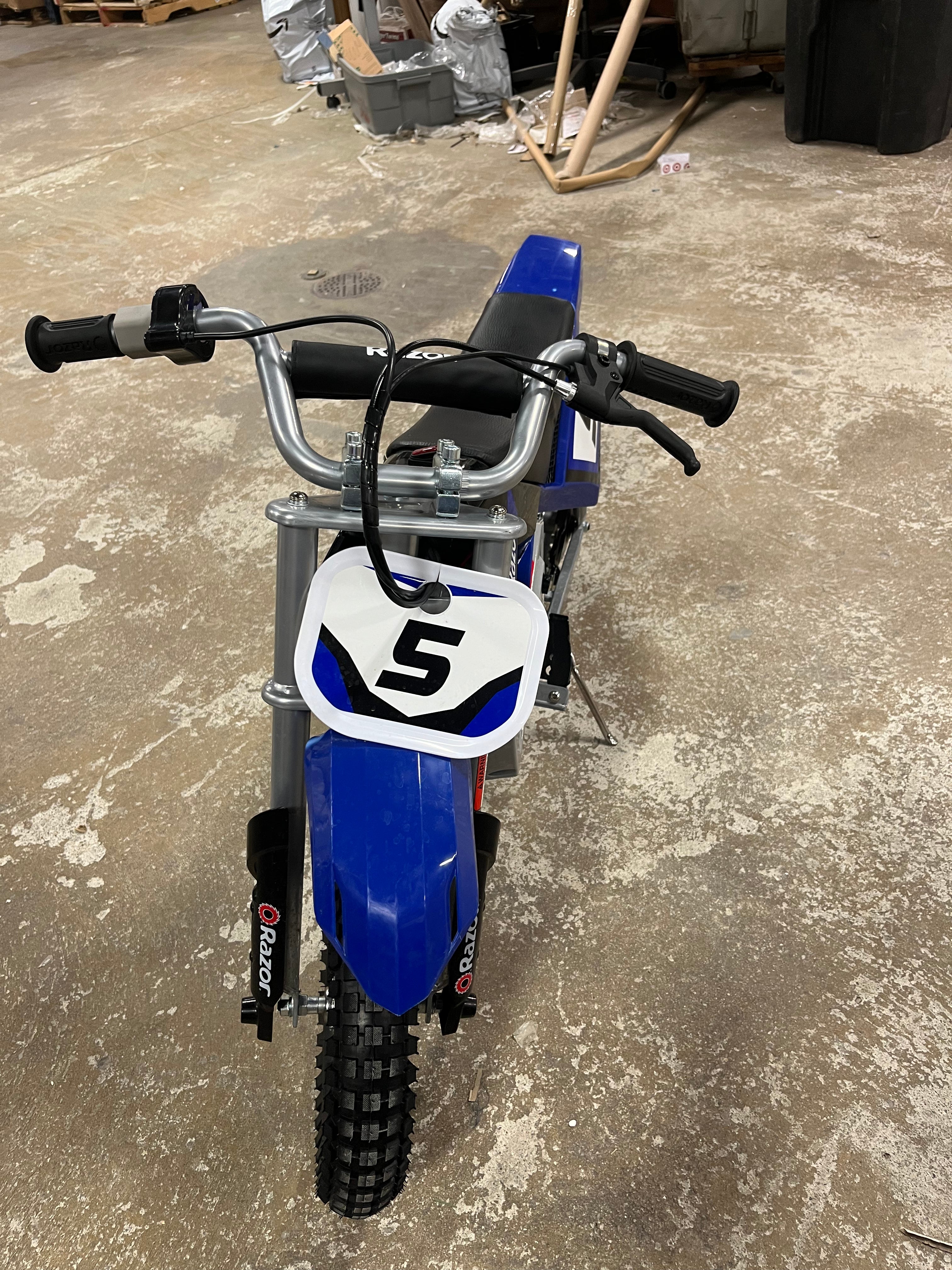 Dirt Rocket Electric Powered Ride-On Bike - Blue