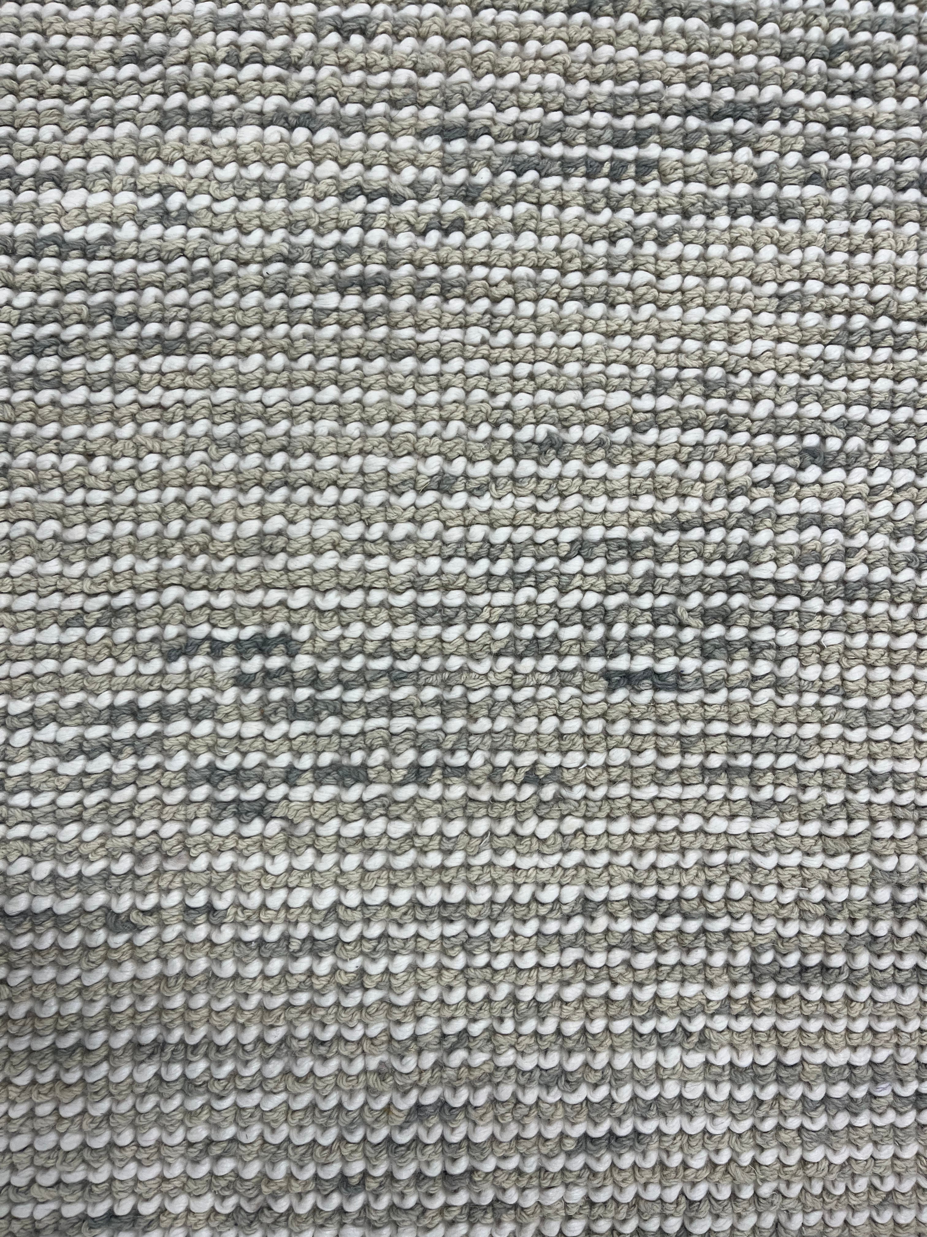 Chunky Knit Wool Woven Rug