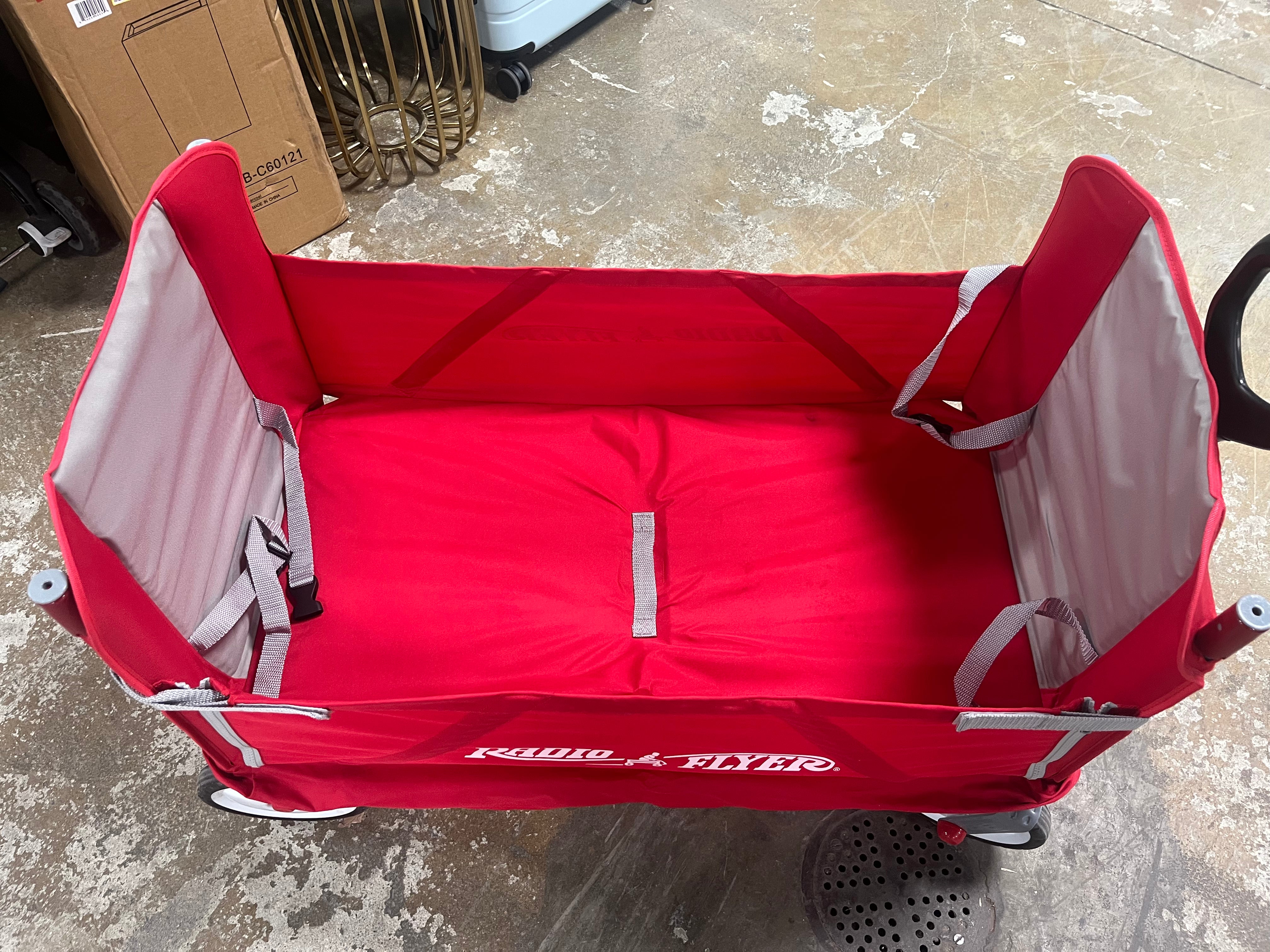 3 in 1 EZ Fold Wagon with Canopy - Red