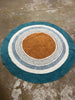 Nydia Circular Kids Machine Washable Blue  Rug