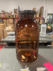 Tinted Glass Jug Vase Amber