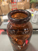 Tinted Glass Jug Vase Amber