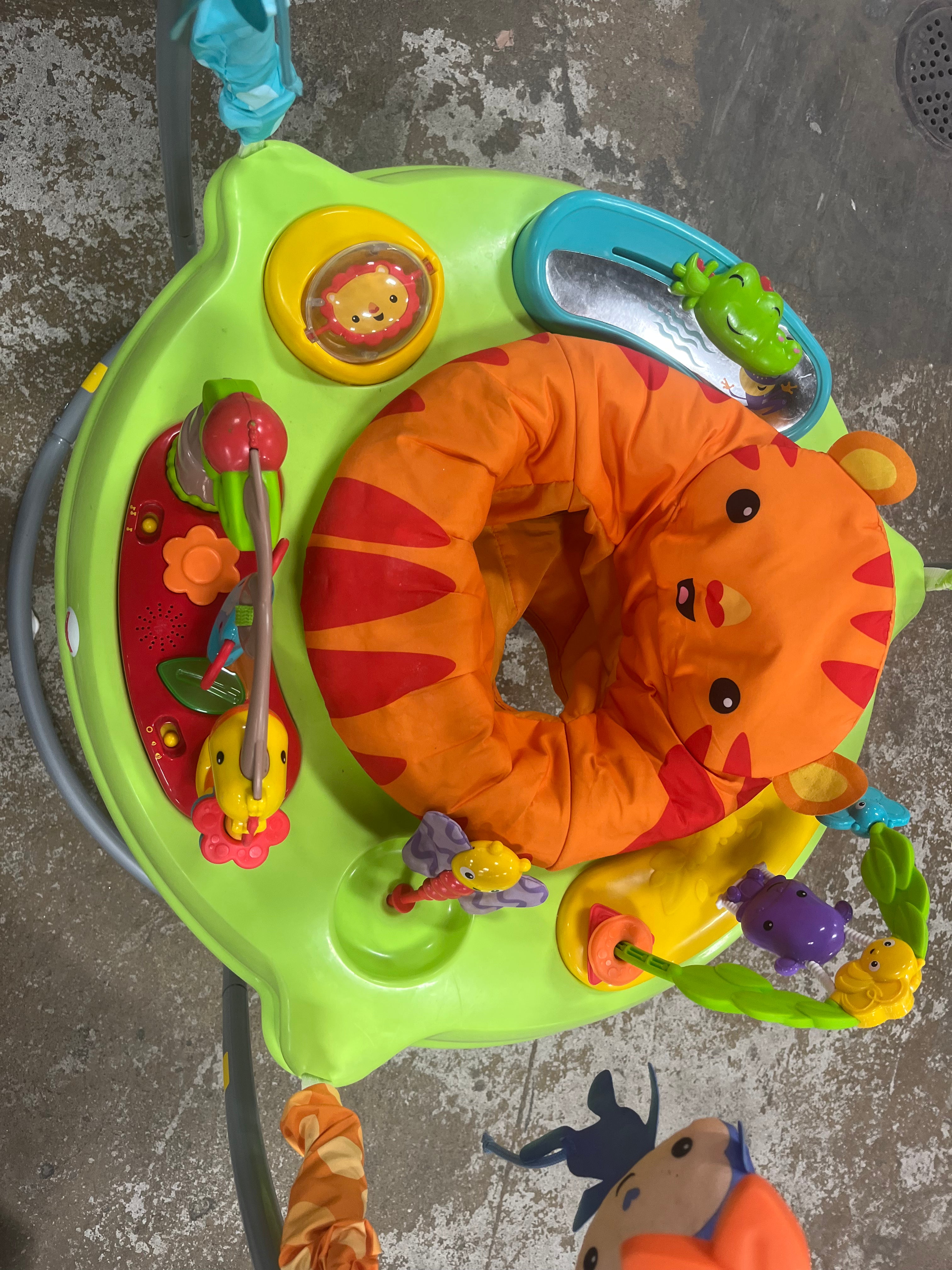 Baby Bouncer Tiger Time Jumperoo Activity Center with Lights Music and Toys