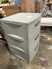 3 Drawer Storage Cabinet Gray