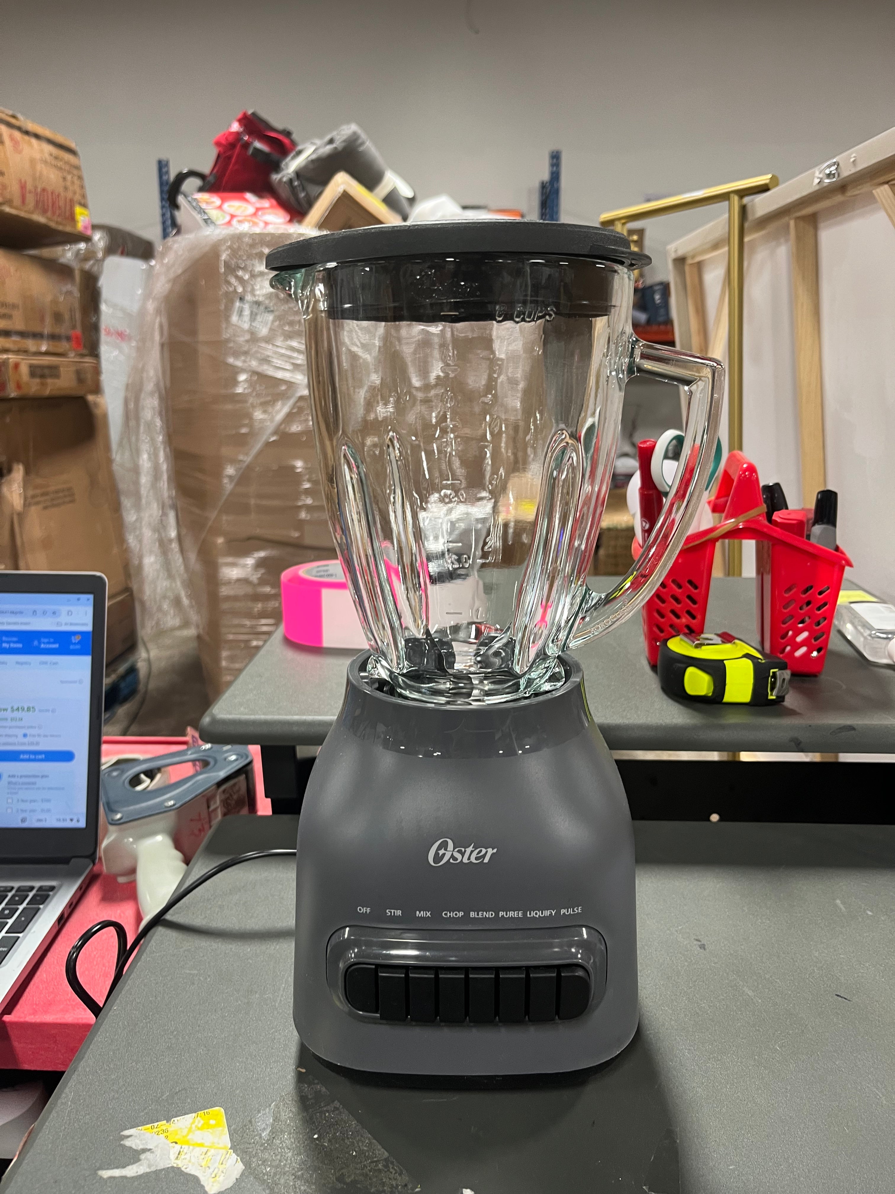 5 Speed Plastic Jar Easy to Use Blender in Black