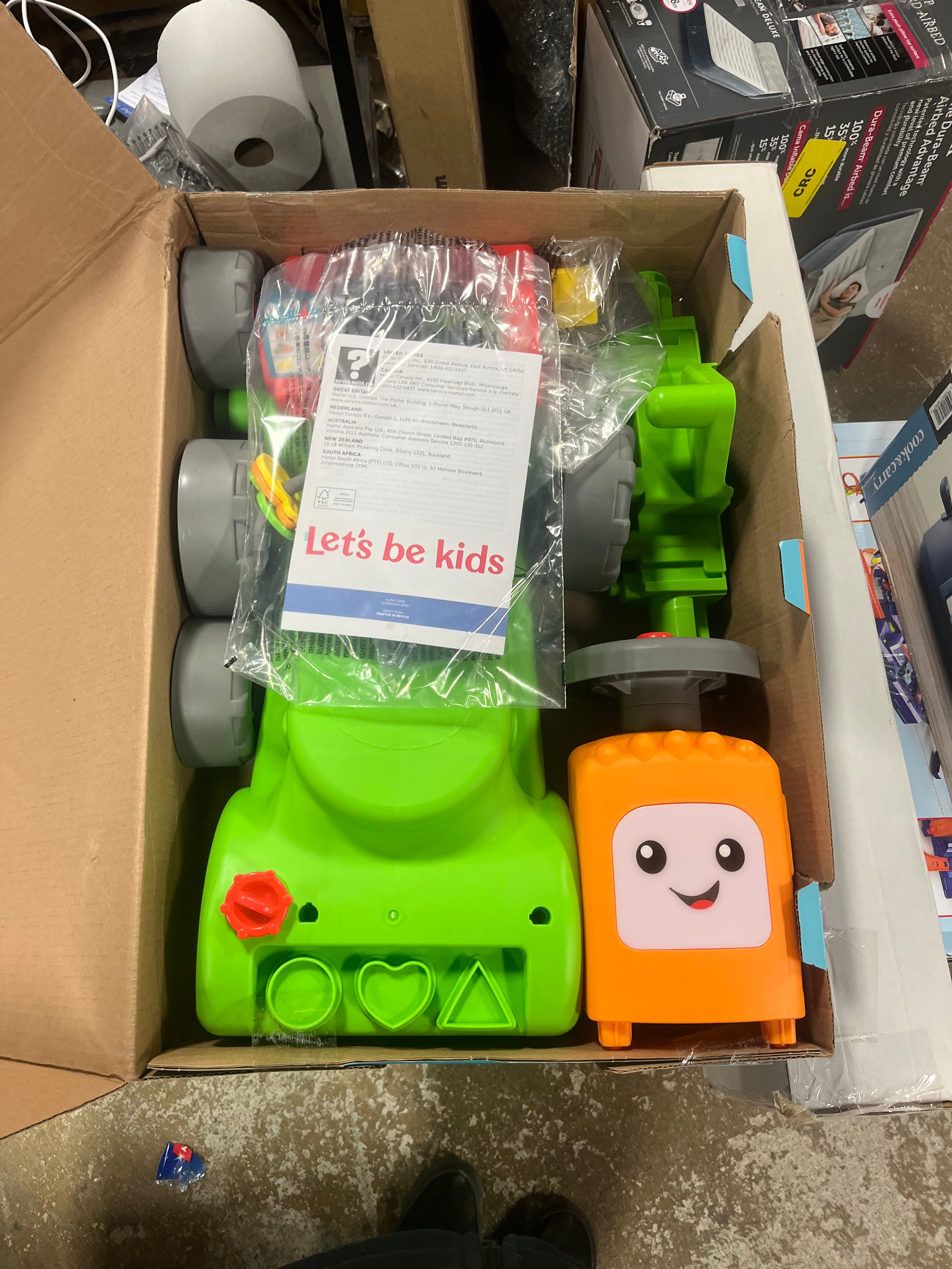 4-in-1 Farm to Market Tractor Ride-On Learning Toy for Baby & Toddlers