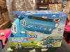 3-in-1 Transforming Plane Playset, Transforms from A Plane to A Resort and a Boat! Opens Up to Expand Out to Wide Holiday Vacation Resort Playset, Over 25 Sounds and Phrases